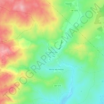 Guadalupe topographic map, elevation, terrain