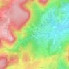 Theurey topographic map, elevation, terrain