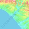 Whanganui topographic map, elevation, terrain