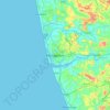 Mangaluru topographic map, elevation, terrain