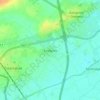 Évregnies topographic map, elevation, terrain