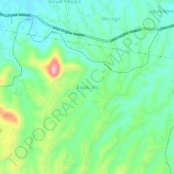 Batukuda topographic map, elevation, terrain