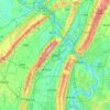 Beibei topographic map, elevation, terrain