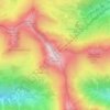 Grünhorn topographic map, elevation, terrain