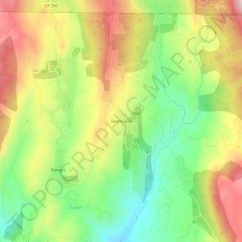 Sierra Glen topographic map, elevation, terrain