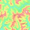 龙山镇 topographic map, elevation, terrain