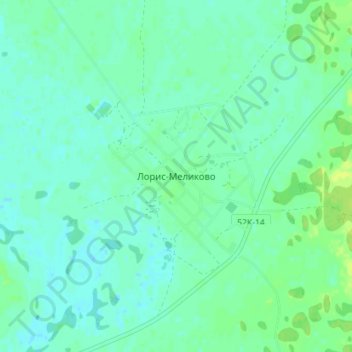 Лорис-Меликово topographic map, elevation, terrain