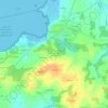 Kerhouët Saint-Colombier topographic map, elevation, terrain