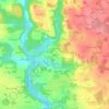 Tavardy topographic map, elevation, terrain