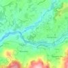 Cense topographic map, elevation, terrain