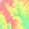 Várzea Redonda topographic map, elevation, terrain
