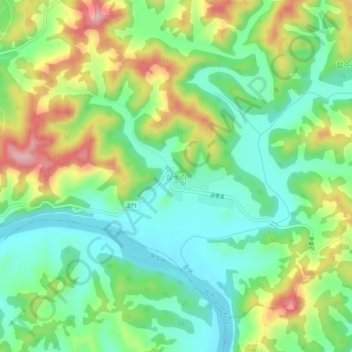 Samgot-ri topographic map, elevation, terrain