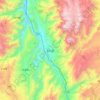 东川区 topographic map, elevation, terrain