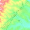 Dutywa topographic map, elevation, terrain