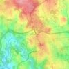 Brandinhães topographic map, elevation, terrain