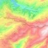 Bhamdoun topographic map, elevation, terrain