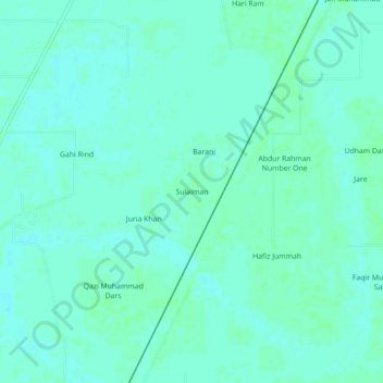 Sulaiman topographic map, elevation, terrain
