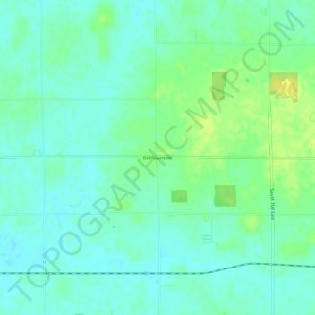 Bellfountain topographic map, elevation, terrain