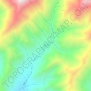 Umla topographic map, elevation, terrain