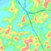 Oudong topographic map, elevation, terrain