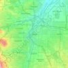 Denver topographic map, elevation, terrain