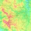 Birmingham topographic map, elevation, terrain
