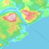 Port St Johns topographic map, elevation, terrain