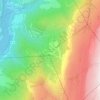 Station d'Oz en Oisans topographic map, elevation, terrain