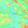 Punalur topographic map, elevation, terrain