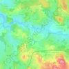 Las Brouas topographic map, elevation, terrain