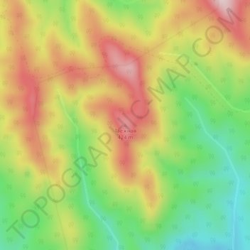 Таежная topographic map, elevation, terrain