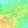 Hedehusene topographic map, elevation, terrain
