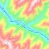 马尔康镇 topographic map, elevation, terrain