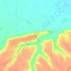 Dren topographic map, elevation, terrain