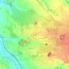 Toretsk topographic map, elevation, terrain