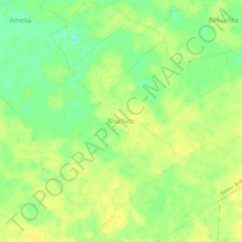 Ríochico topographic map, elevation, terrain