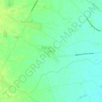 Sierra topographic map, elevation, terrain