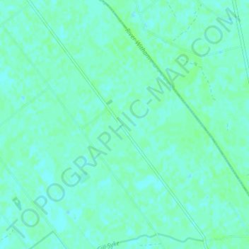 Holland Fen topographic map, elevation, terrain