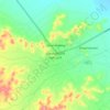 Las Anod topographic map, elevation, terrain