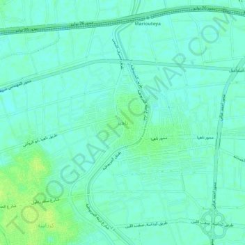 Nahia topographic map, elevation, terrain
