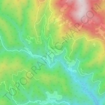 Kutela topographic map, elevation, terrain