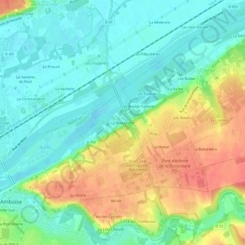 La Briqueterie topographic map, elevation, terrain