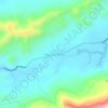 Padre Linhares topographic map, elevation, terrain