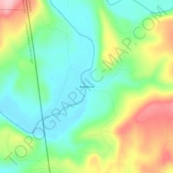 Barcelona topographic map, elevation, terrain