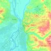 Onitsha topographic map, elevation, terrain