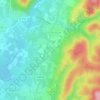 Paraloup et Bertagnat topographic map, elevation, terrain