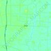 留盆镇 topographic map, elevation, terrain