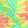Blue Mount topographic map, elevation, terrain