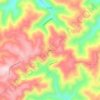 Carrie topographic map, elevation, terrain