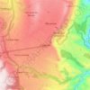 Calderón topographic map, elevation, terrain